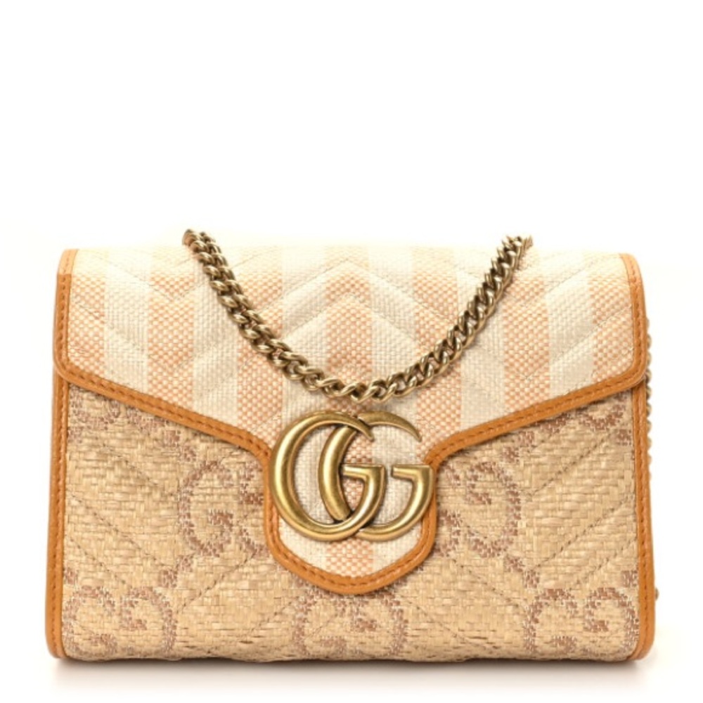 Gucci Tan and Gold Shoulder Bag